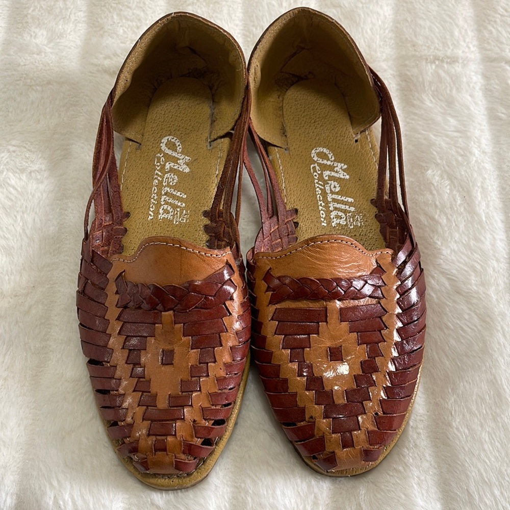Mella collection Huarache Sandals brown/Tan